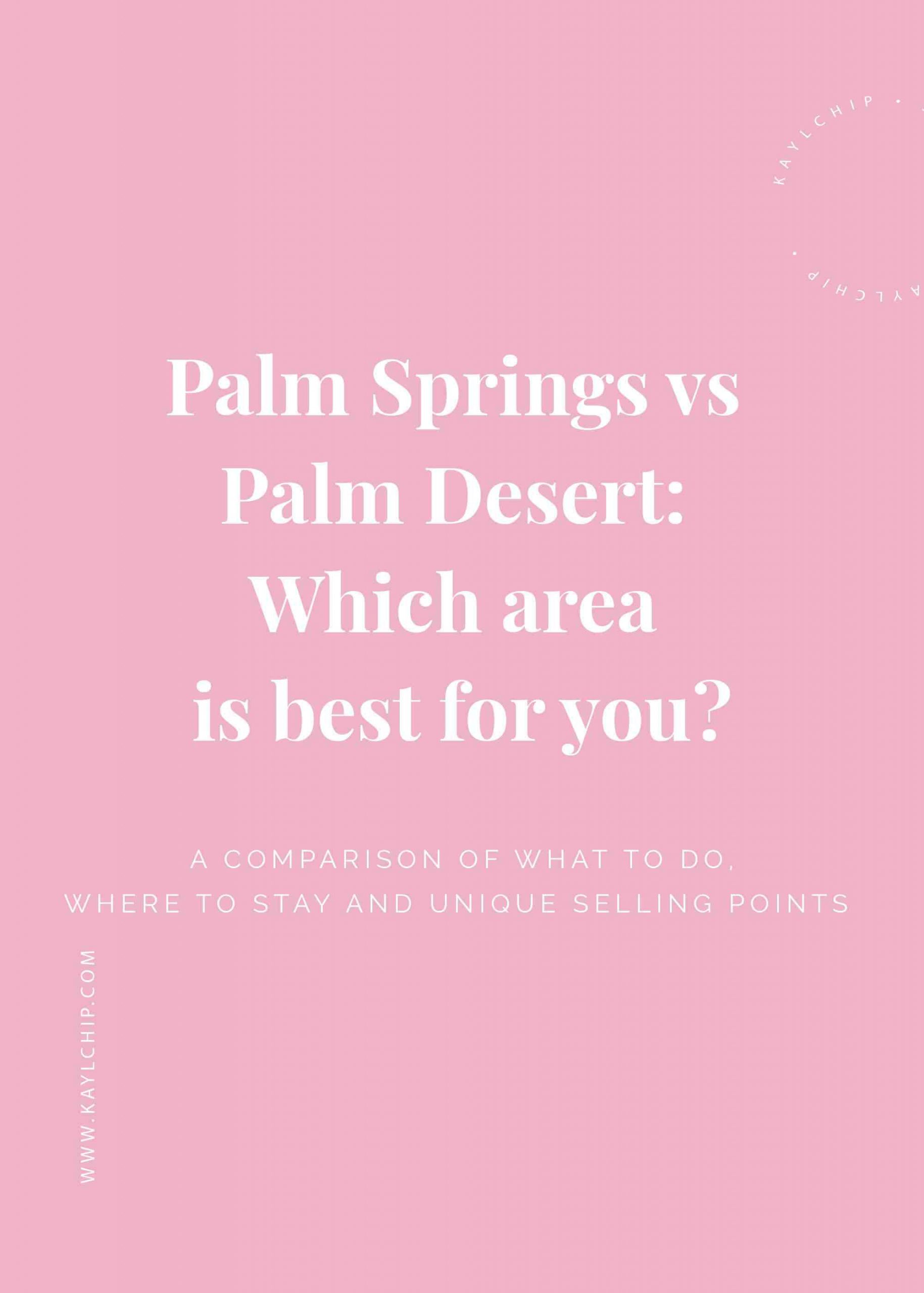 What famous person lives in Palm Springs?