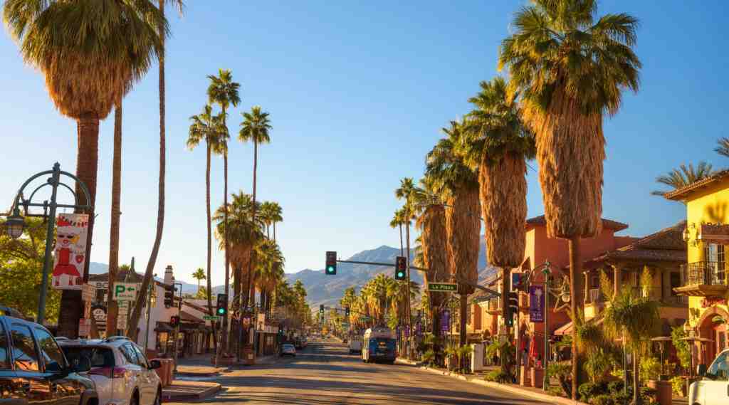 Who lives in Palm Springs?